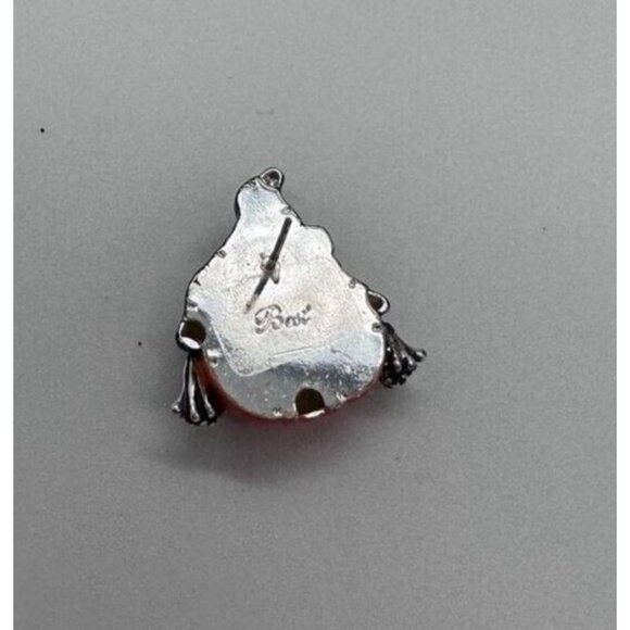 BEST Jack O Lantern Pumpkin Brooch Pierced Earrings Set Enamel Halloween Witch - Picture 13 of 14